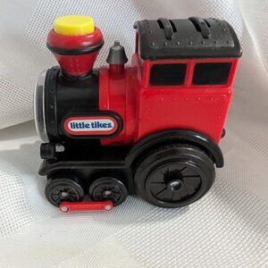 Little Tikes Tumble Train Rare Red Locomotive Rail Road Toy Lights Sounds
